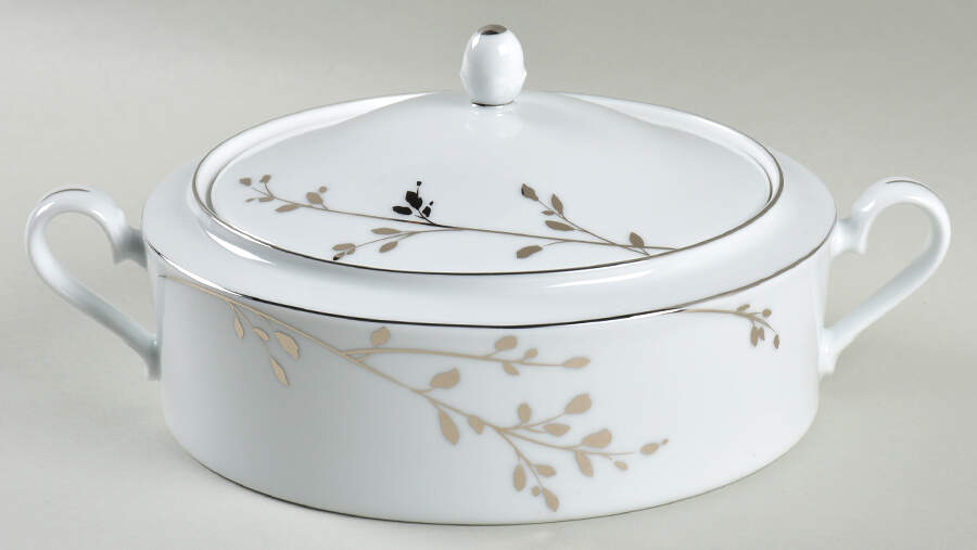 Birchwood Round Covered Vegetable by Noritake-1