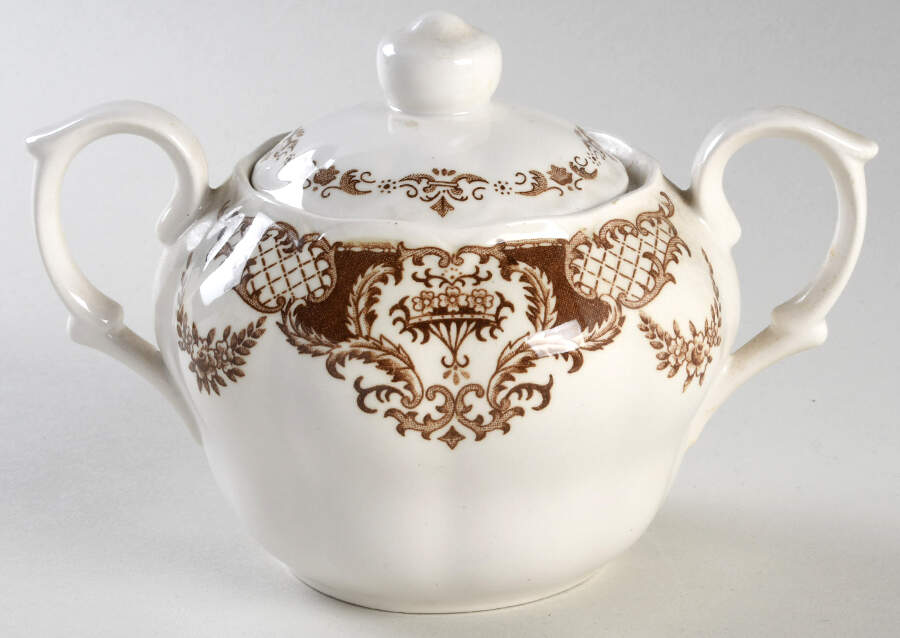Windsor Brown Sugar Bowl & Lid by Nikko-1