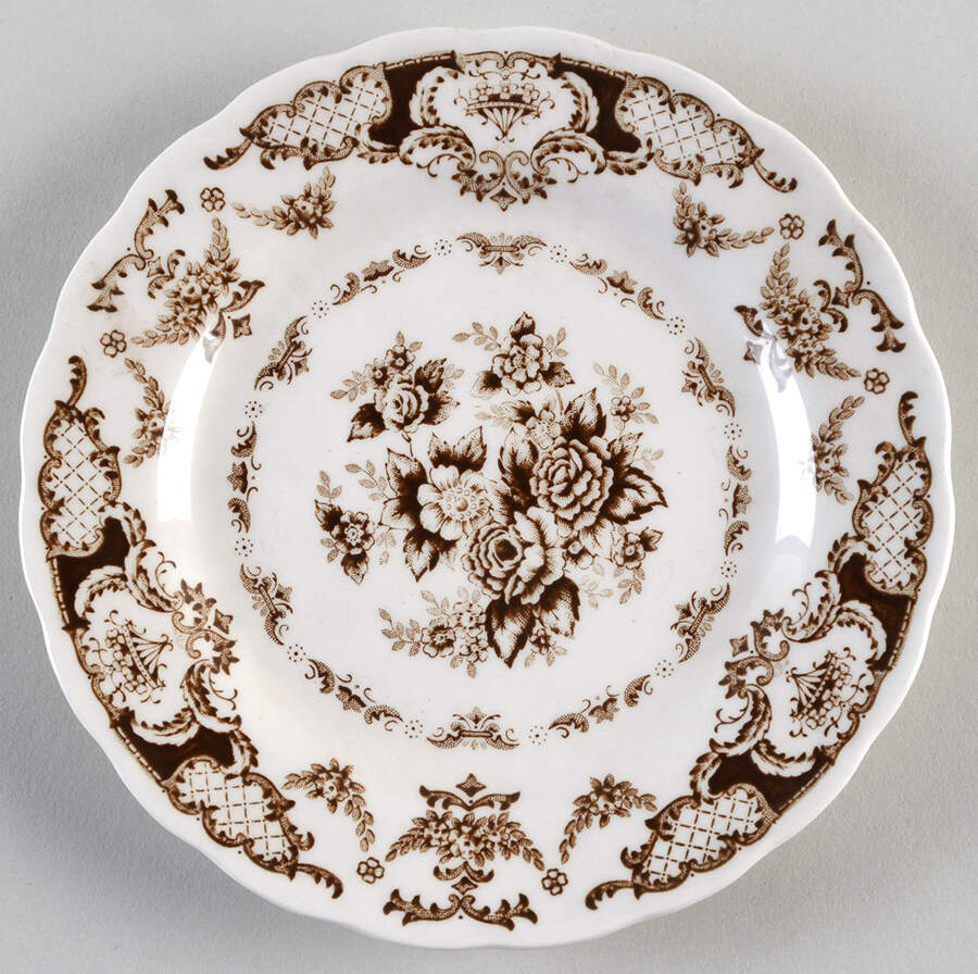 Windsor Brown Salad Plate by Nikko-1