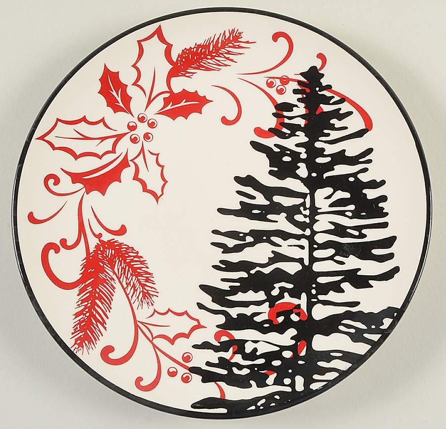 Poinsettia Salad Plate by Noble Excellence-1
