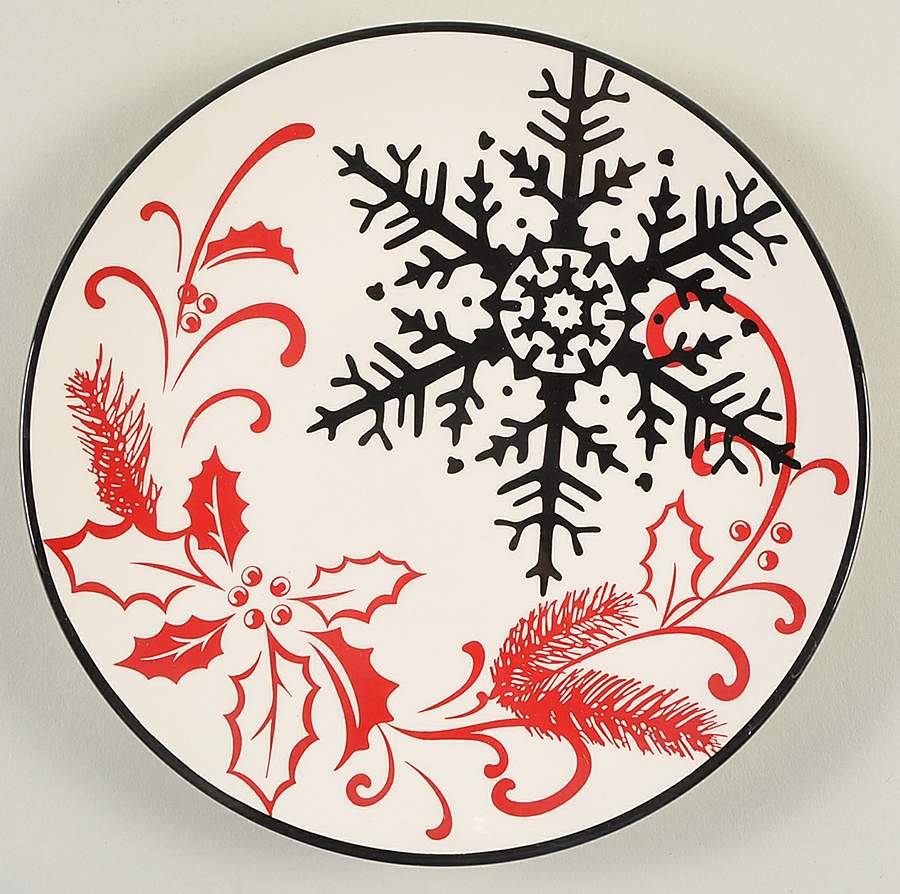 Poinsettia Salad Plate by Noble Excellence-1
