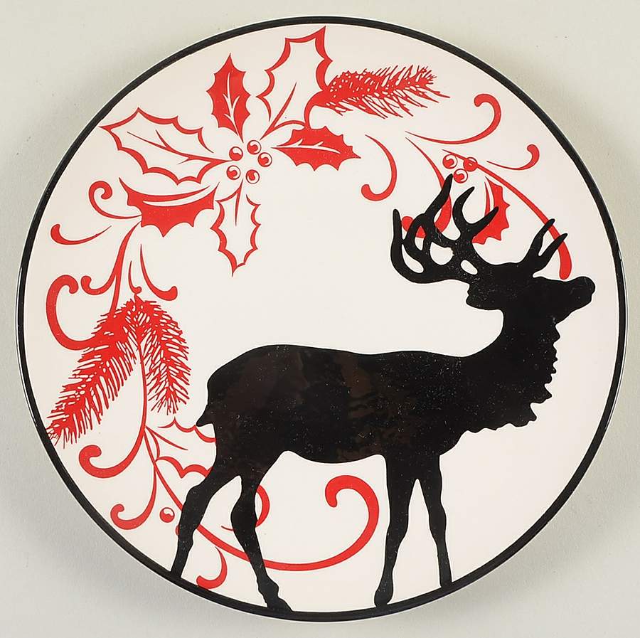 Poinsettia Salad Plate by Noble Excellence-1