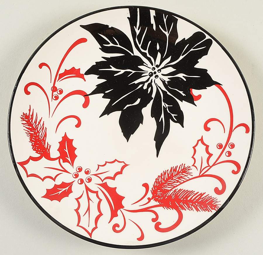 Poinsettia Salad Plate by Noble Excellence-1