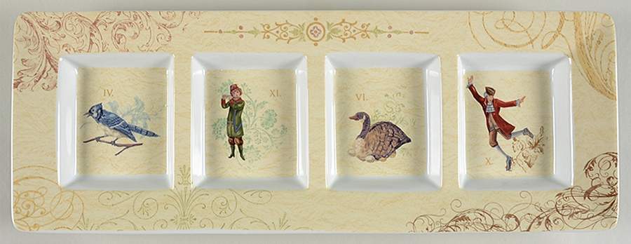 12 Days of Christmas (Gold Scrolls, No Trim) 4 Part Relish by Noble Excellence-1