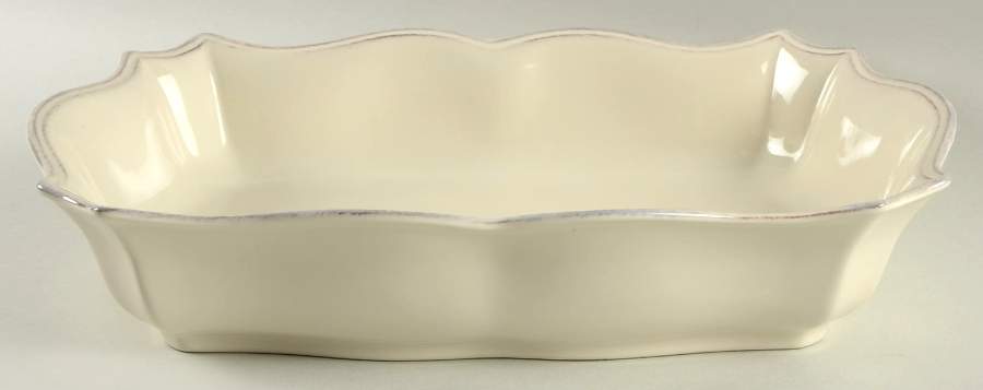 Toscano Cream 13"  Rectangular Baker by Noble Excellence-1