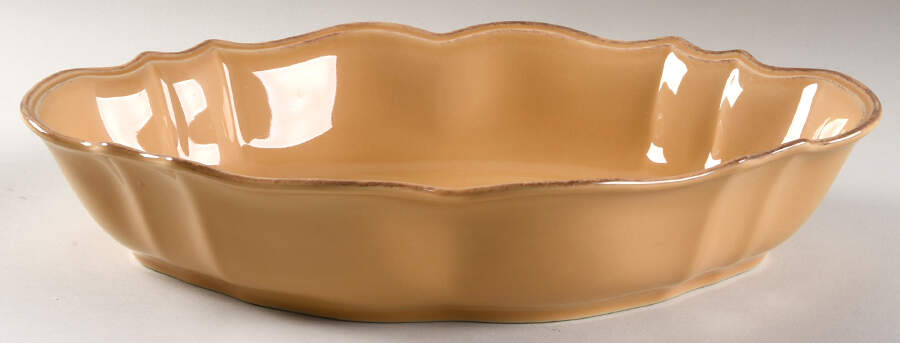 Toscano Yellow 13" Oval Baker by Noble Excellence-1