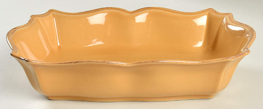 Toscano Yellow 11" Rectangular Baker by Noble Excellence-1