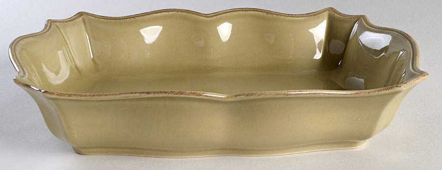 Toscano Sage Green 13"  Rectangular Baker by Noble Excellence-1