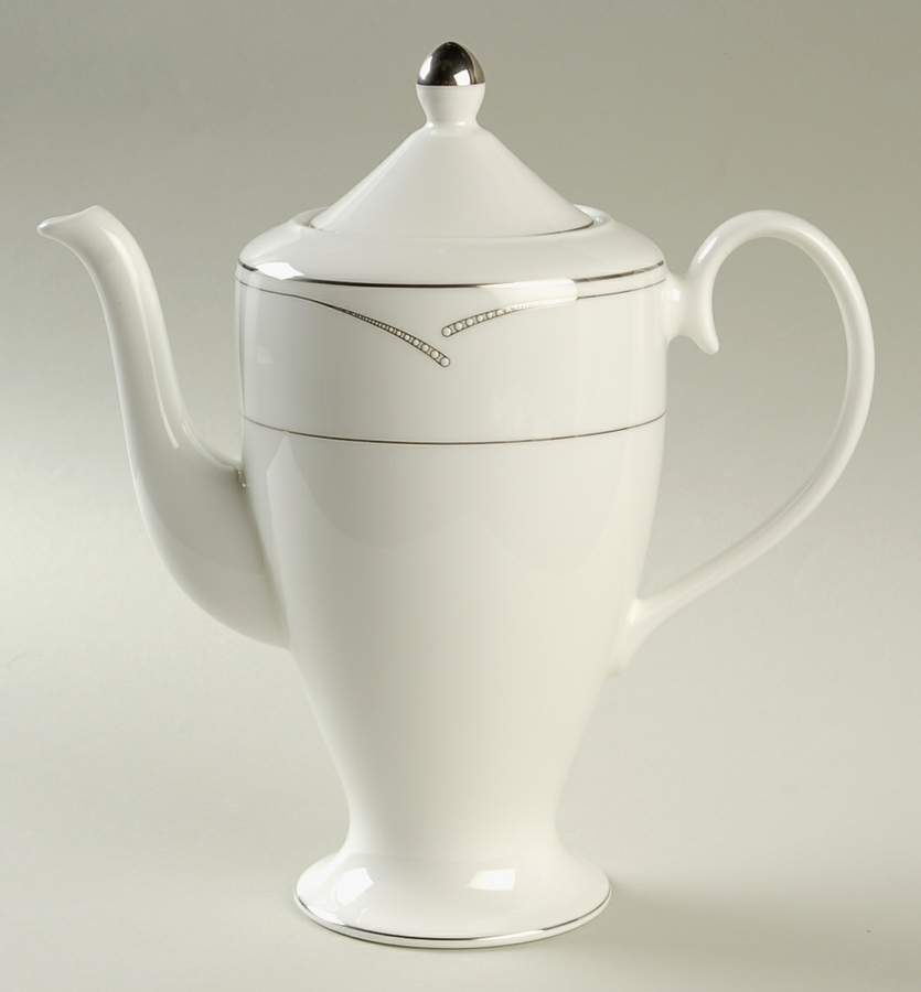 Entwine Tea/Coffee Pot & Lid by Nikko-1