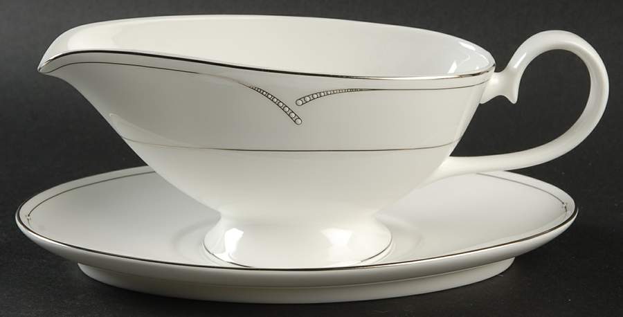 Entwine Gravy Boat & Underplate by Nikko-1