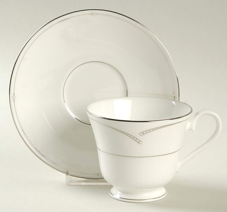 Entwine Footed Cup & Saucer Set by Nikko-1
