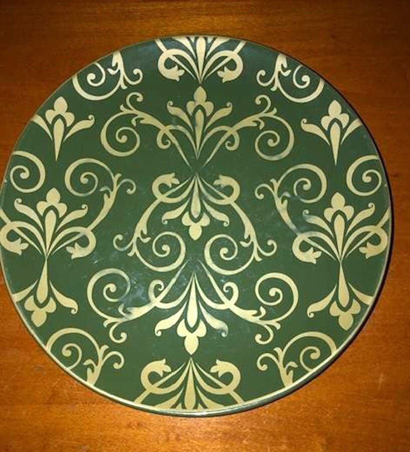 Gold Scroll Salad Plate by Noble Excellence-1