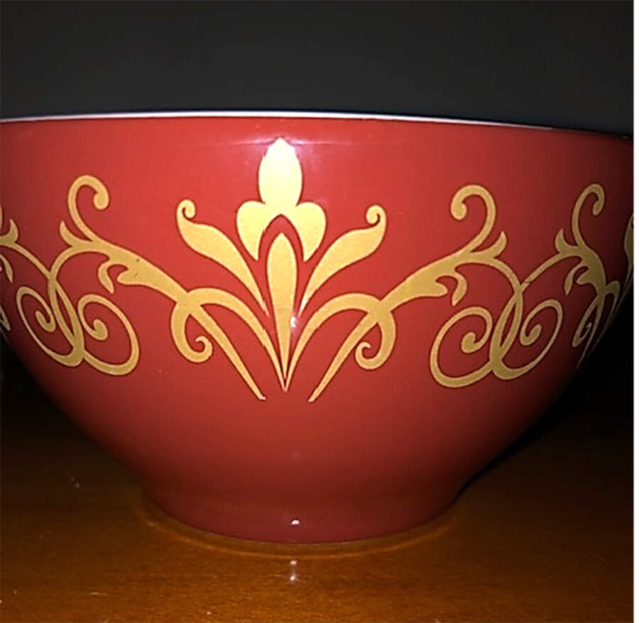 Gold Scroll Soup/Cereal Bowl by Noble Excellence-1