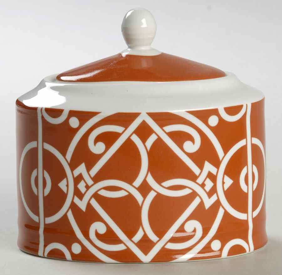 Pathways Persimmon Sugar Bowl & Lid by Noble Excellence-1