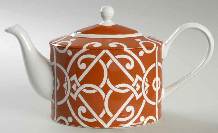 Pathways Persimmon Teapot & Lid by Noble Excellence-1