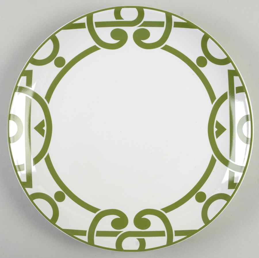 Pathways Green Dinner Plate by Noble Excellence-1