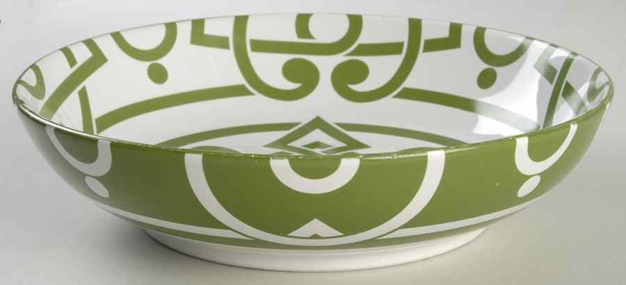 Pathways Green 10" Round Vegetable Bowl by Noble Excellence-1