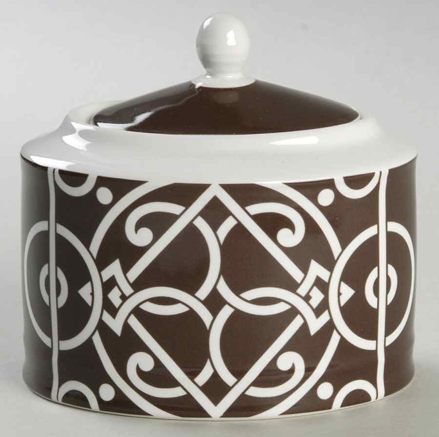 Pathways Chocolate Sugar Bowl & Lid by Noble Excellence-1