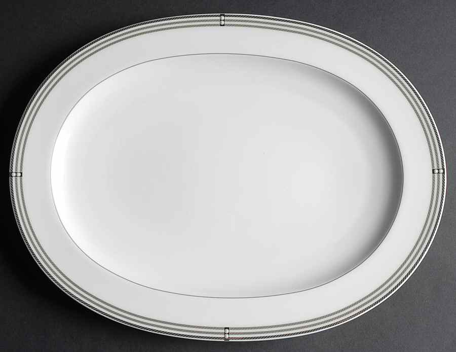 Aidan 14" Oval Serving Platter by Noritake-1