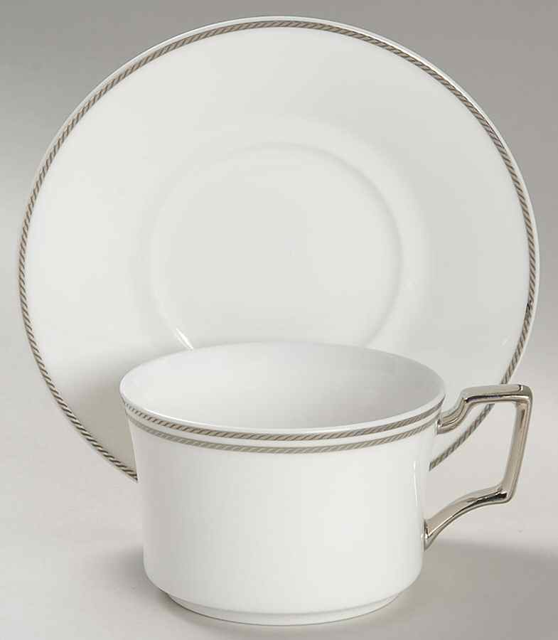 Aidan Flat Cup & Saucer Set by Noritake-1