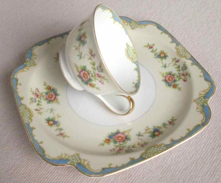 Embassy Blue Square Salad Plate by Noritake-1