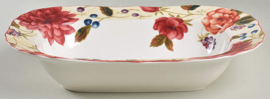 Splendor 11" Oval Vegetable Bowl by Noble Excellence-1