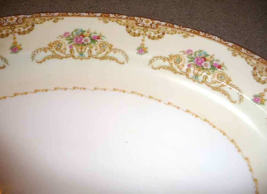 N3485 14" Oval Serving Platter by Noritake-1