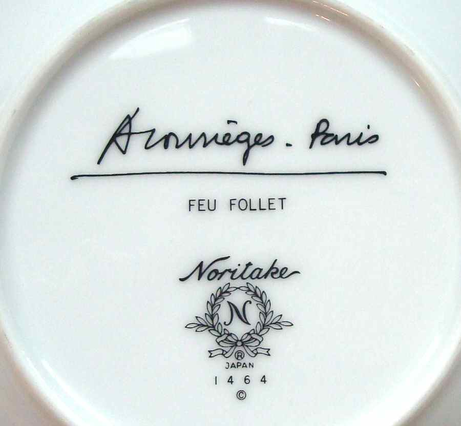 Feu Follet Saucer by Noritake-1