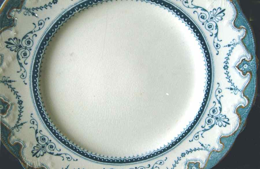 Portsmouth Blue Green Dinner Plate by New Wharf-1