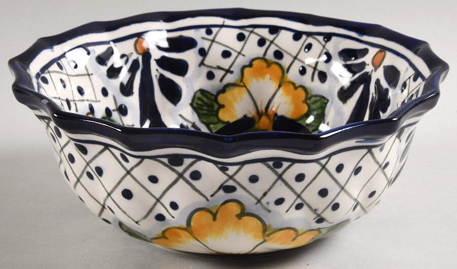 Invitation, The 8" Round Serving Bowl by Novica China-1