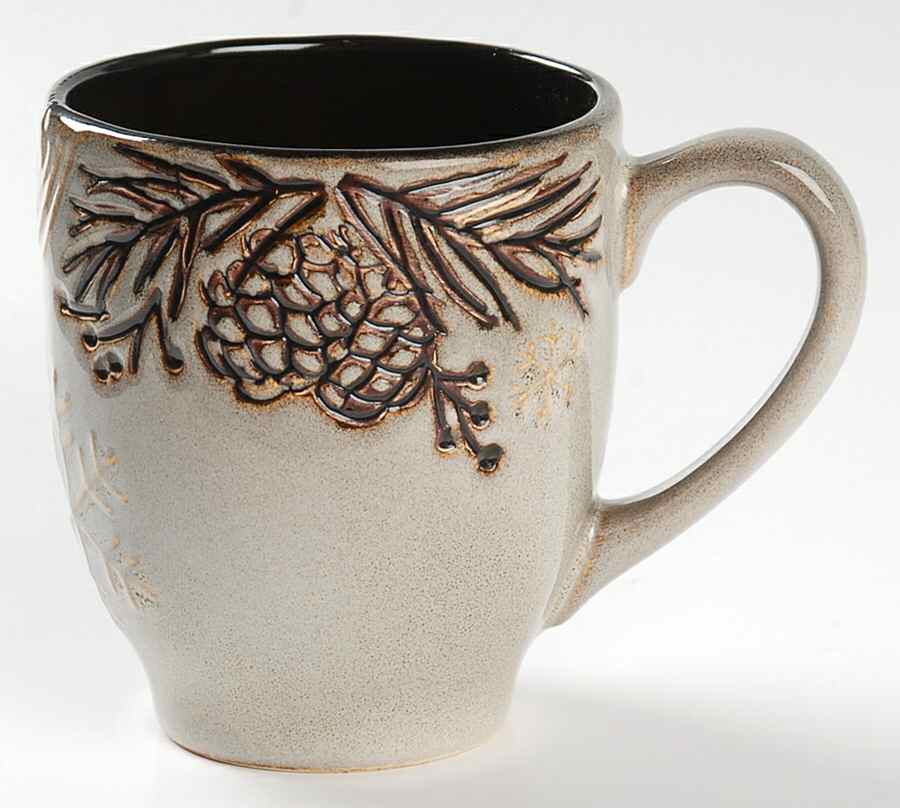 Pine Retreat Ivory Mug by North Pole Trading Co.-1