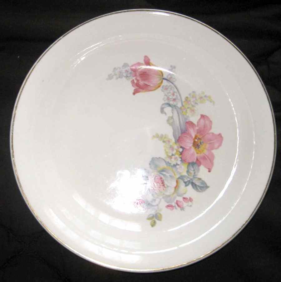 Bouquet Rim Soup Bowl by Nasco China (USA)-1