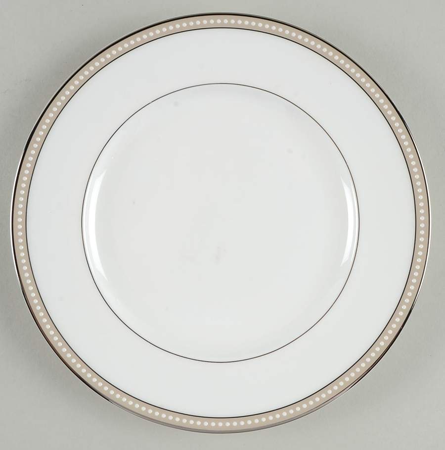 Oyster Pearl Salad Plate by Nikko-1