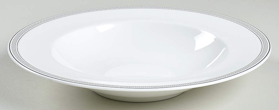 Greek Key 9" Soup/Pasta Bowl by Nikko-1