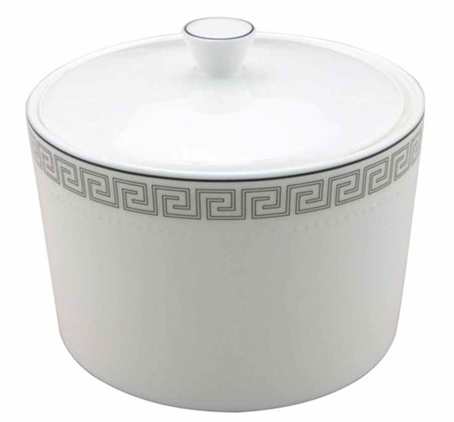 Greek Key Sugar Bowl & Lid by Nikko-1