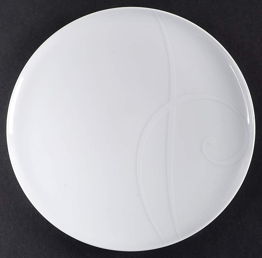 White Twirl Salad Plate by Noritake-1