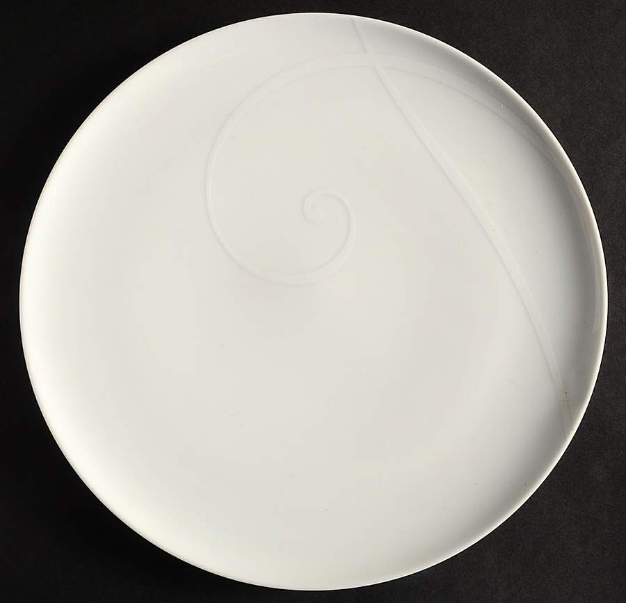 White Twirl Dinner Plate by Noritake-1