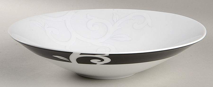 Kismet Black 10" Round Vegetable Bowl by Noritake-1