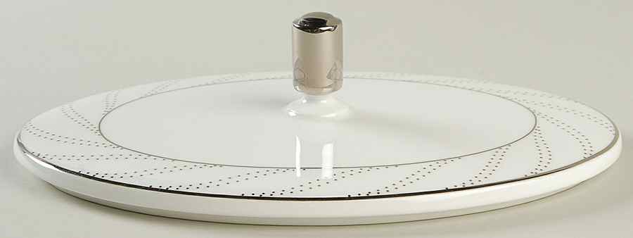 Platinum Waltz Lid for Oval Vegetable by Noritake-1