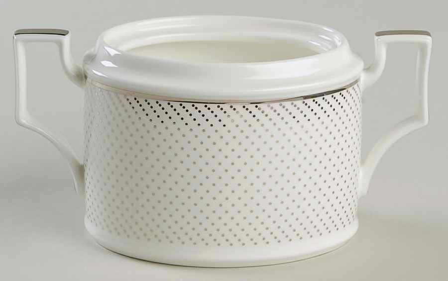 Platinum Waltz Sugar Bowl No Lid by Noritake-1