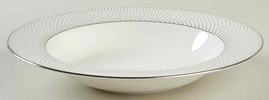 Platinum Waltz Rim Soup Bowl by Noritake-1