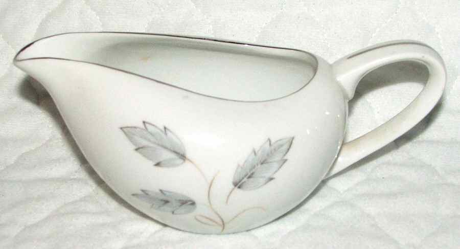 Silver Leaf Creamer by Nasco (Japan)-1