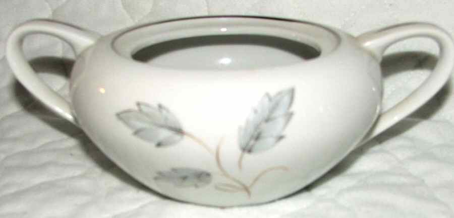 Silver Leaf Sugar Bowl No Lid by Nasco (Japan)-1