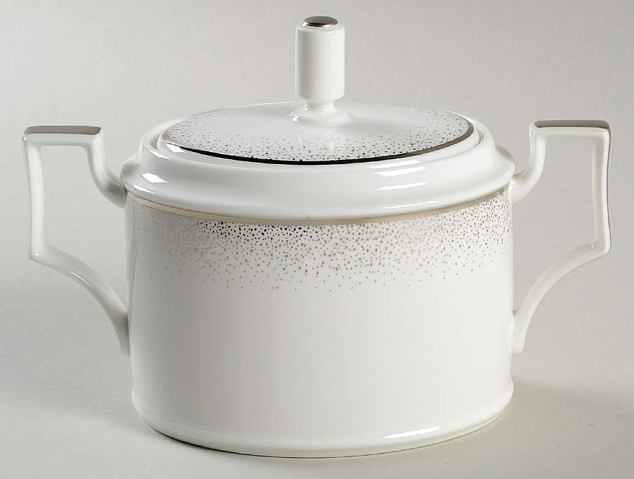 Alana Platinum Sugar Bowl & Lid by Noritake-1