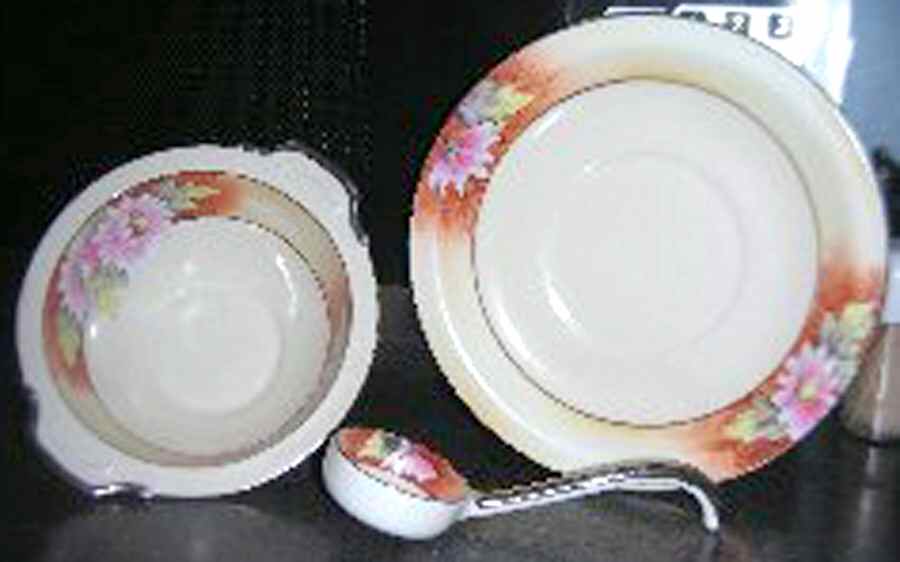 N3817 Mayonnaise & Ladle w/Underplate by Noritake-1