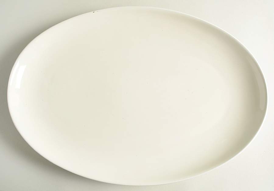 Colorwave White 16" Oval Serving Platter by Noritake-1