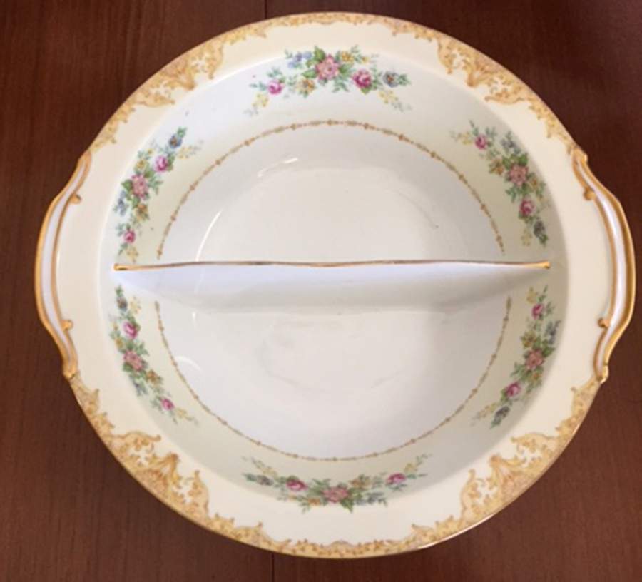 N42 10" Round Divided Vegetable Bowl by Noritake-1
