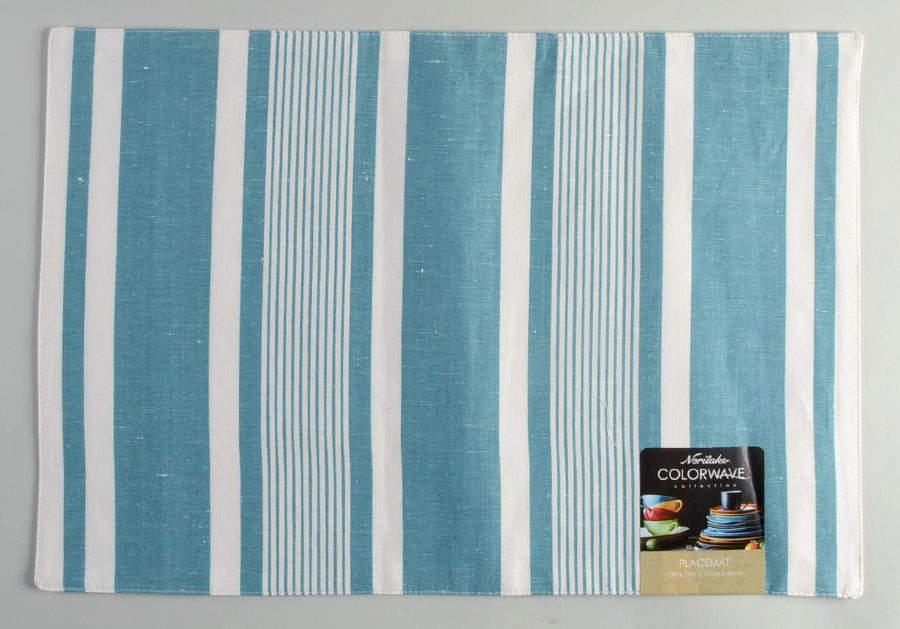 Colorwave Turquoise Cloth Placemat by Noritake-1