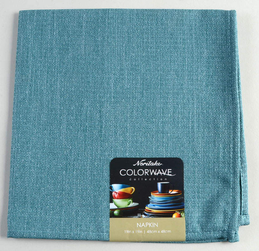 Colorwave Turquoise Cloth Napkin by Noritake-1