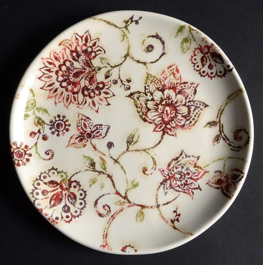 Floral Tapestry Salad Plate by Noble Excellence-1